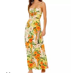 Agua Bendita Arista Ete Floral Cover-up Dress Size Medium, NWT